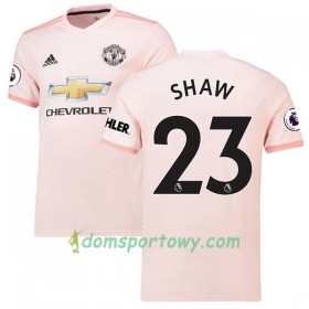 Koszulka Manchester United Luke Shaw 23 Wyjazdowe Koszulki Piłkarskie 2018-2019 Krótki Rękaw